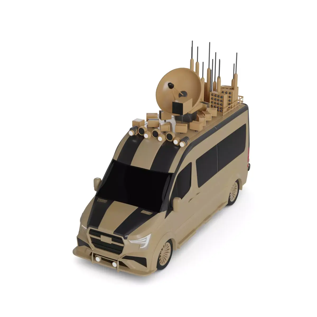 Broadcast Vehicle 3D model buy