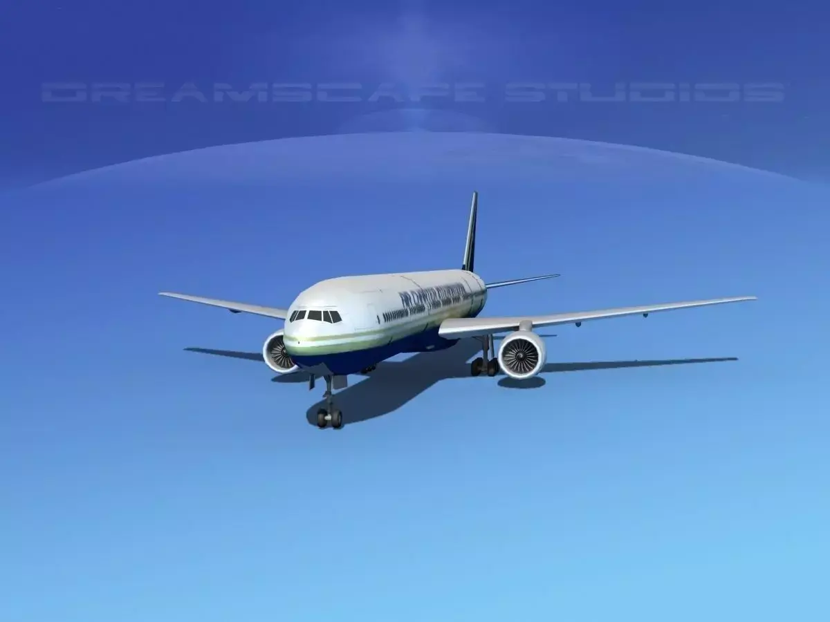 Boeing 777-300 Air Charter Intl 3D model