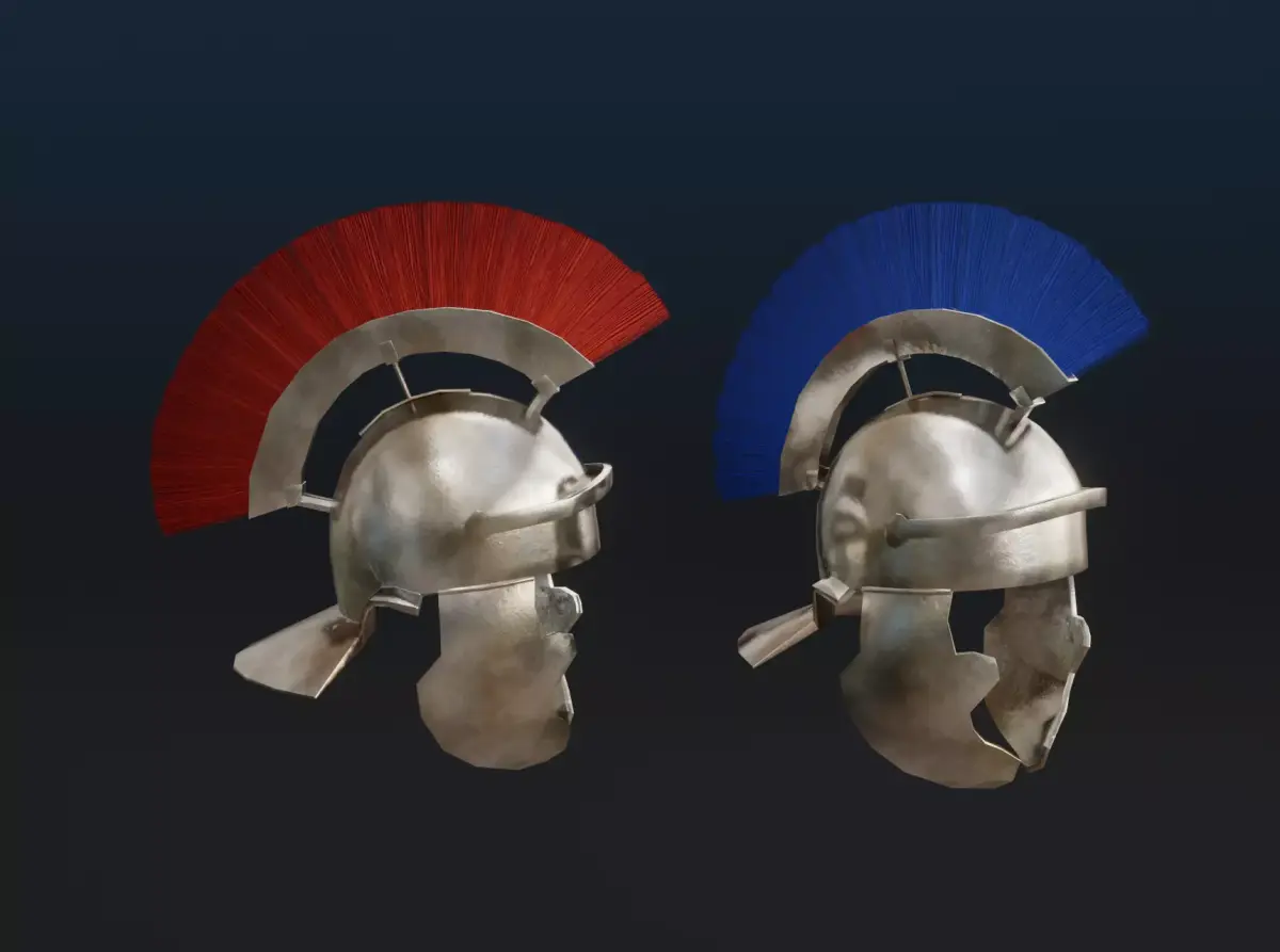 Realistic Roman Helmet Low-poly 3D model