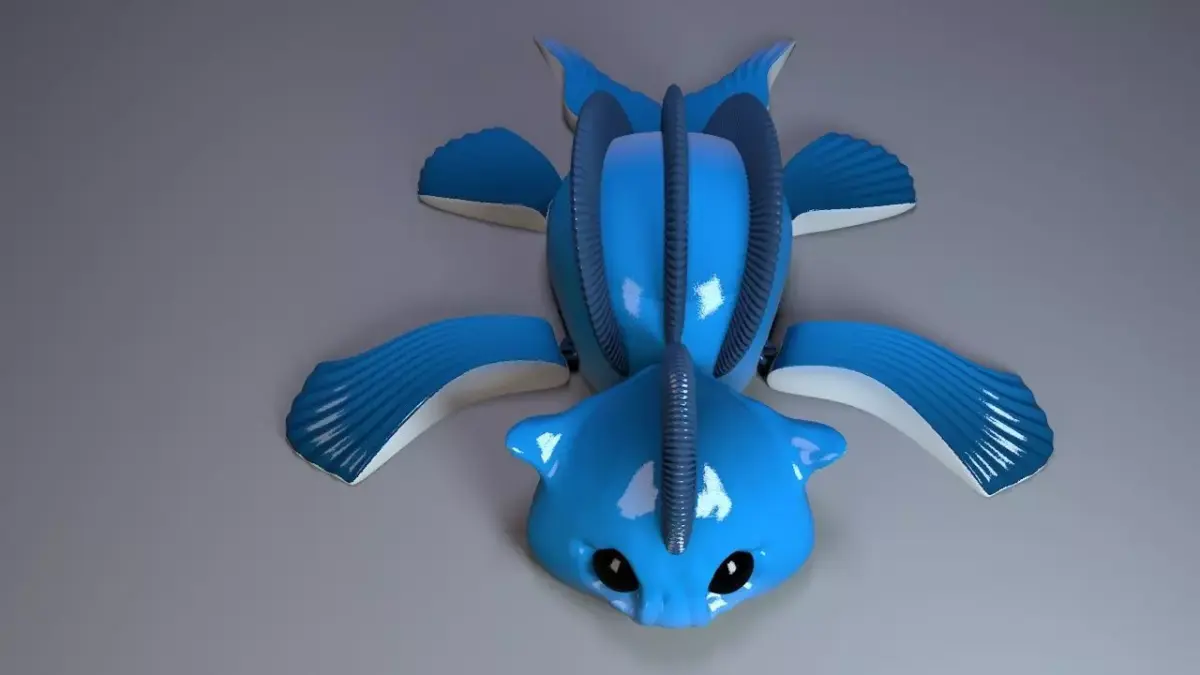 Articulated Catfish 3D print model