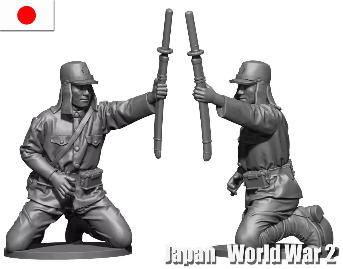 Japan Soldier ww2 3D print model buy