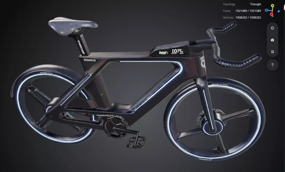 Futuristic Bicycle 3D model