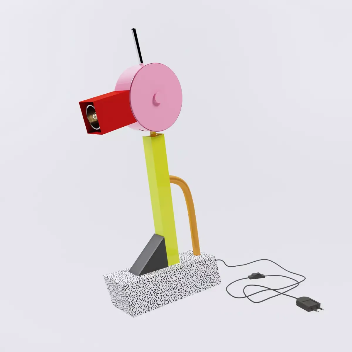Memphis Milano Tahiti table lamp by Ettore Sottsass 1981 3D model