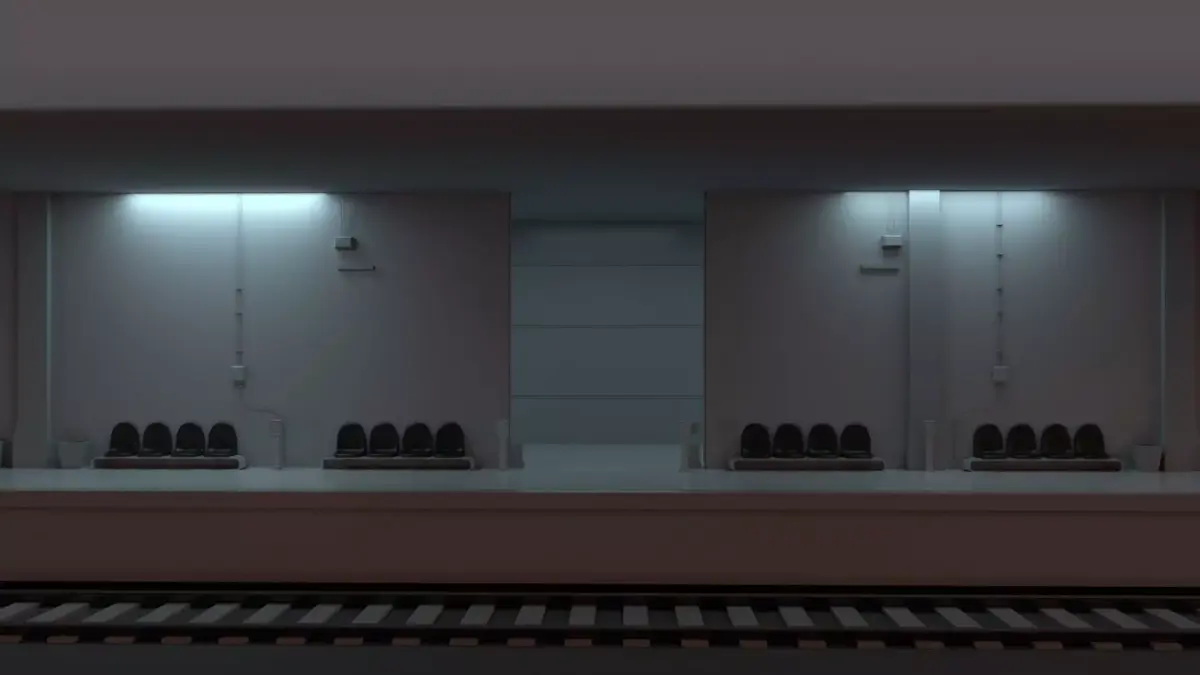 Train Station  Low-poly 3D model buy