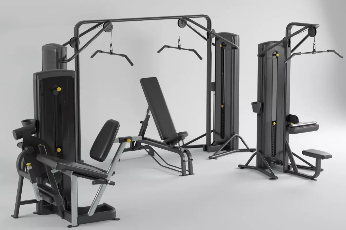 Gym Equipment Kit  3D model