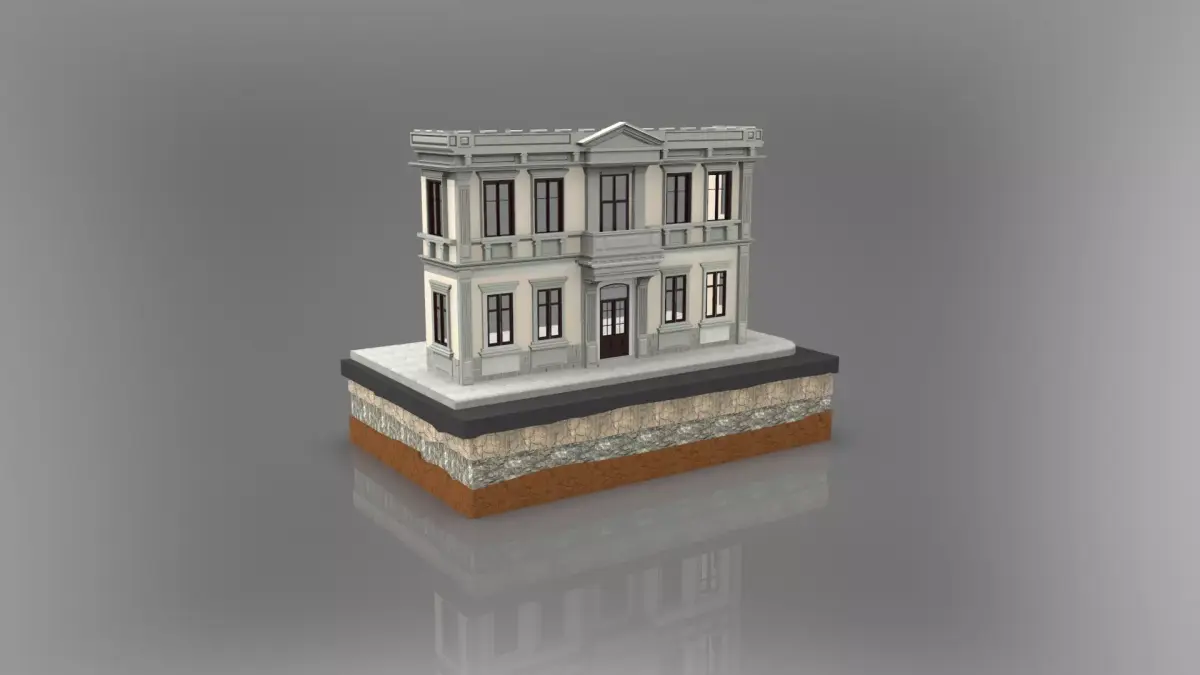 Old Istanbul City Building Series Building 002 3D model
