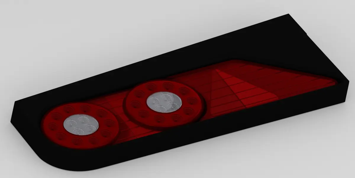 Lanterna Randon 2013  Back Light Randon trailers Free low-poly 3D model