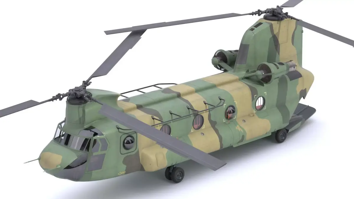 Boeing CH-47 Chinook Camo 3D model