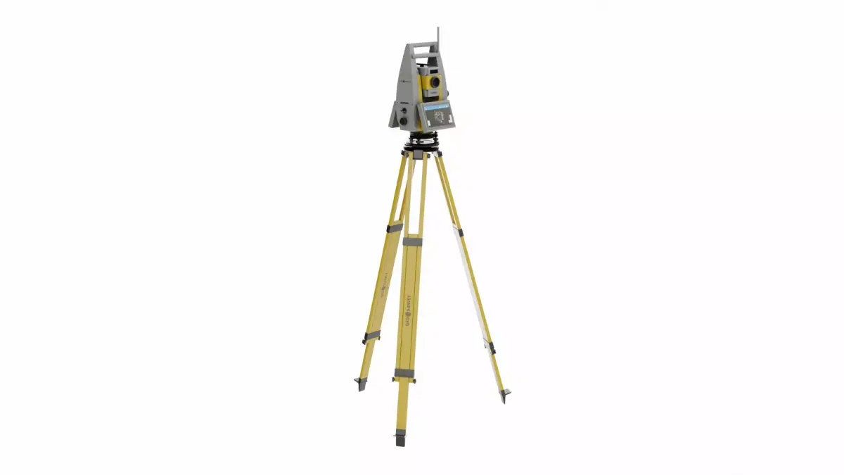 Theodolite Total Station and Tripod 3D Model Pack