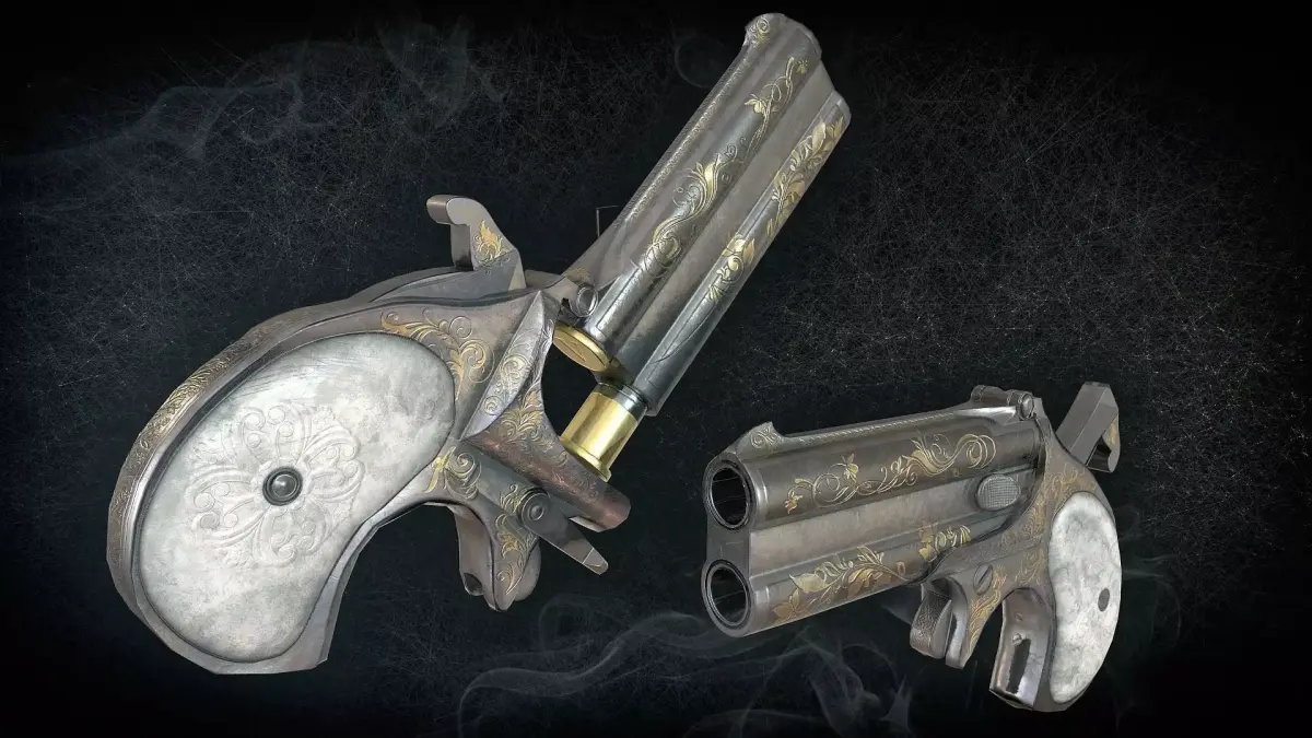 Remington Derringer Low-poly 3D model
