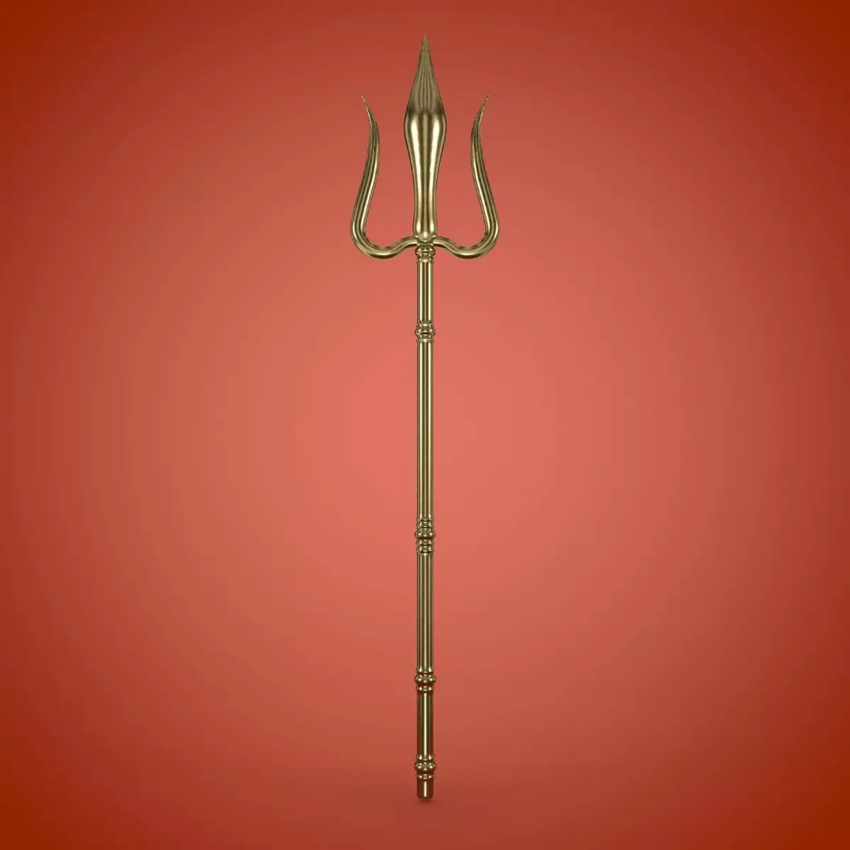 Trident - Trishulam Low-poly 3D model