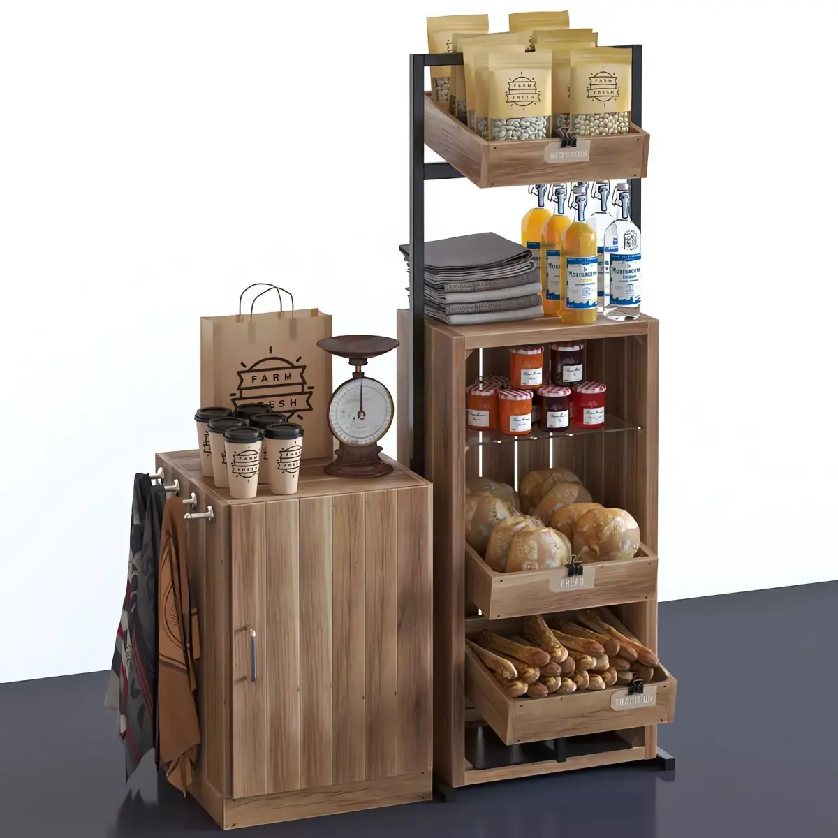 Crate Shelving Set 01 Part A 3D model