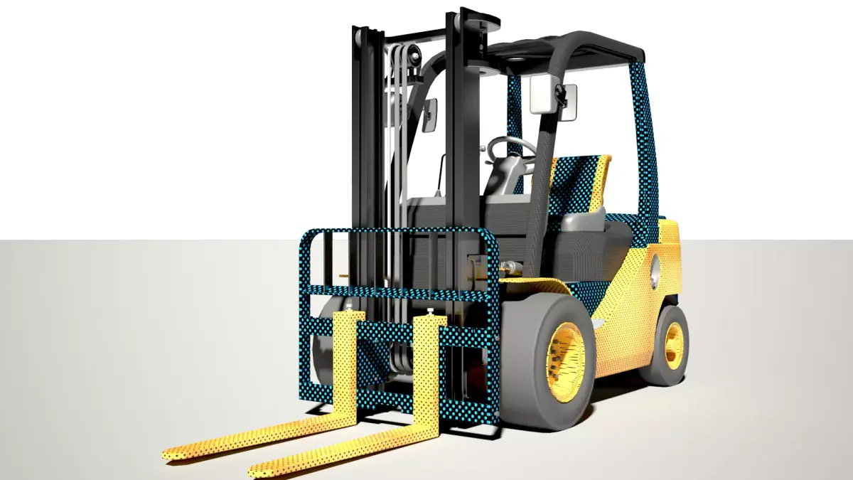 Tipper forklift truck 3D model