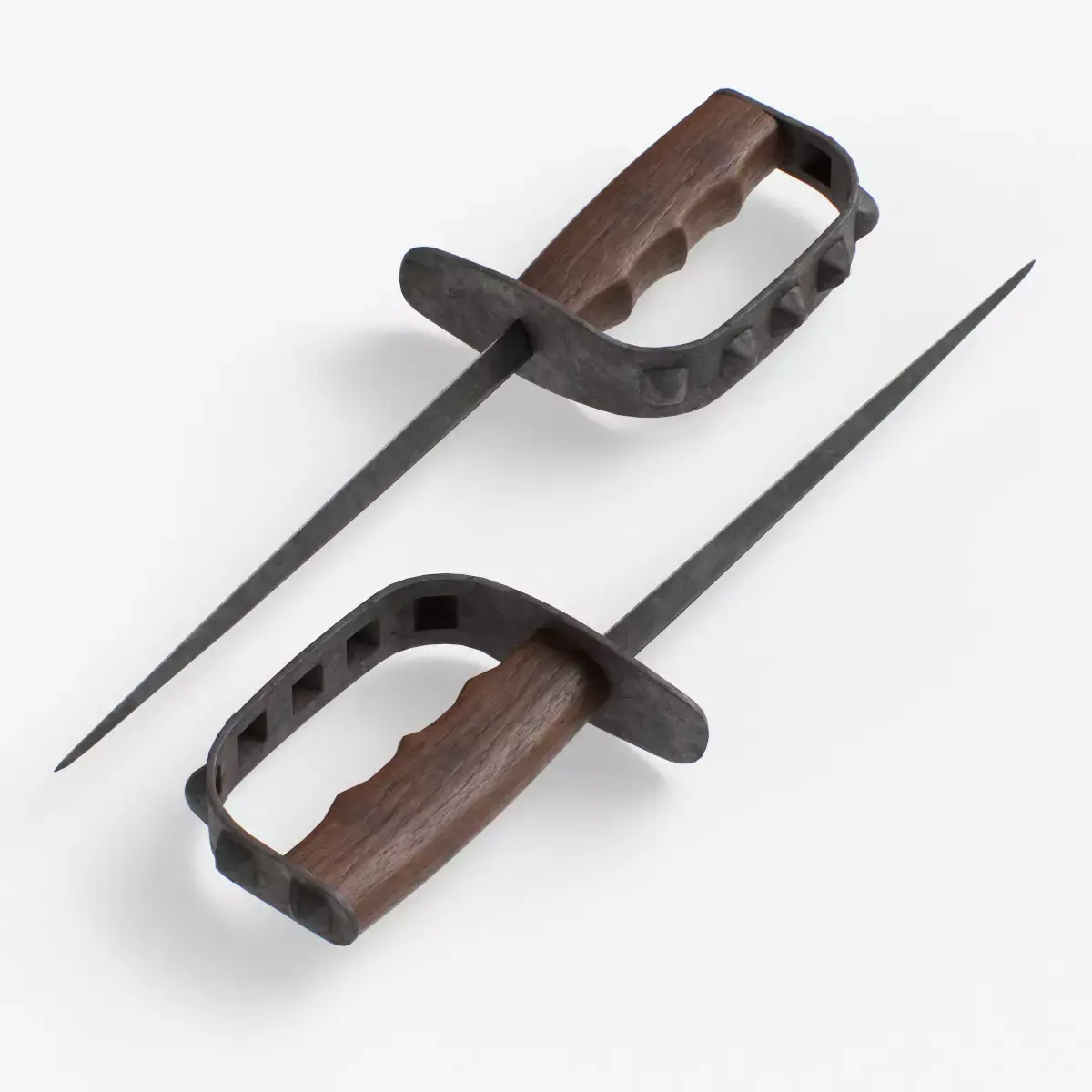 M1917 Trench Knife dirt finish Low-poly 3D model