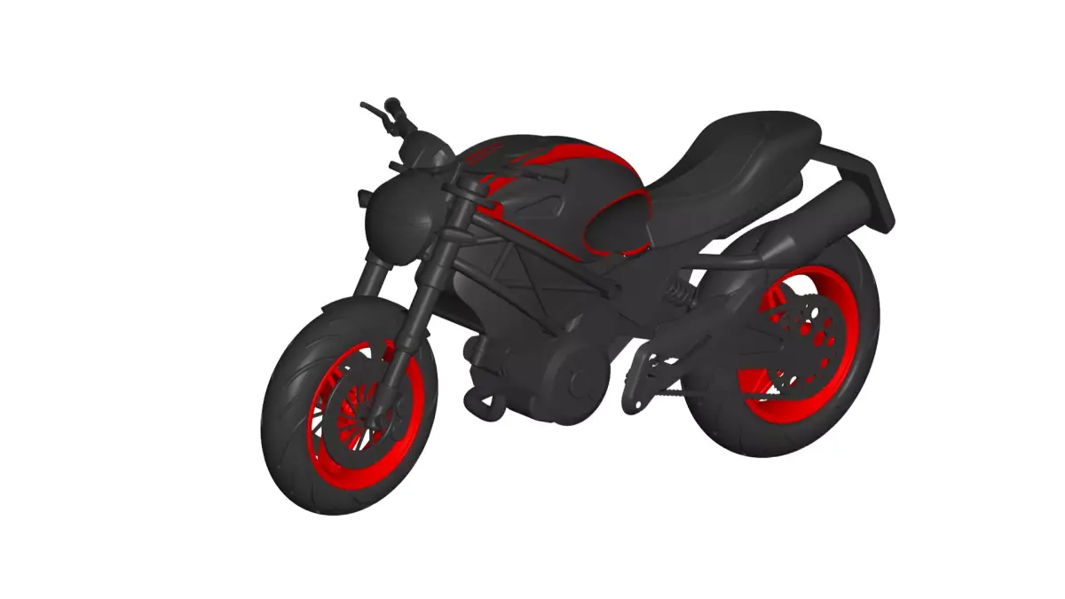 DUCATI MONSTER 796 3D model purchase