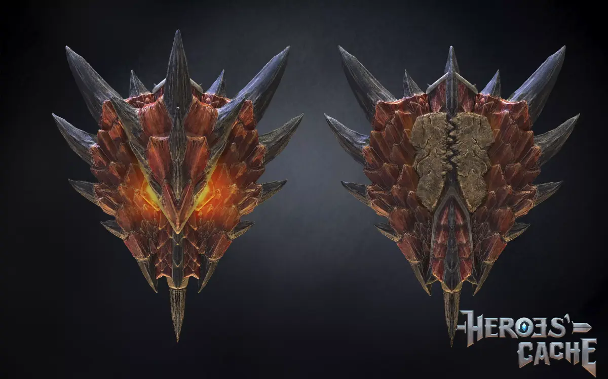 Monster Hunter World - Halberion Blade - Shield Part 3D print model