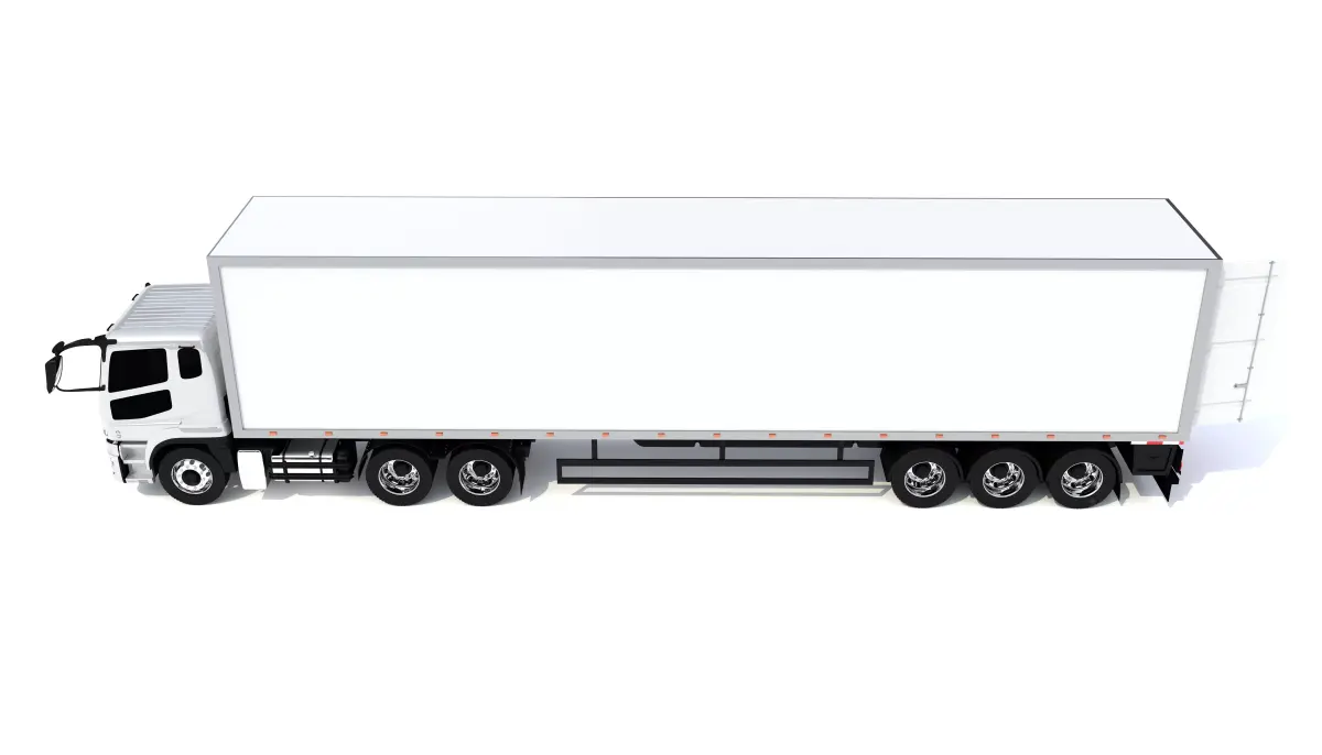 Generic Truck With Trailer 3D model