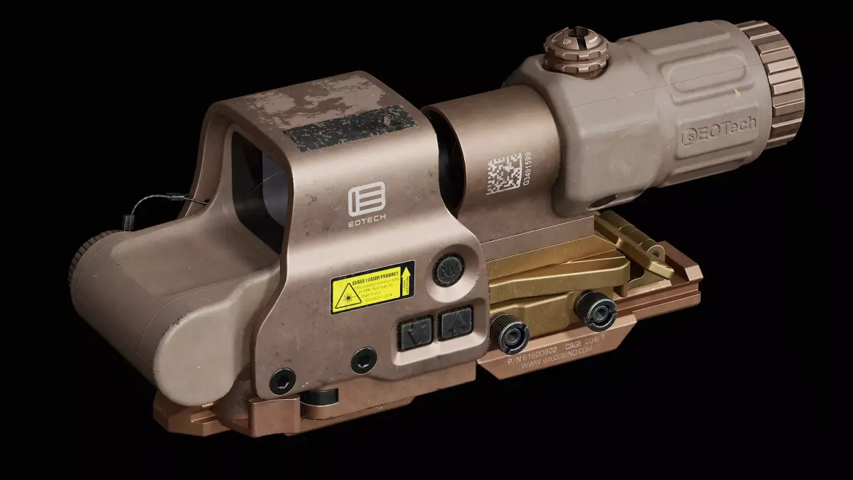 Eotech Exps3 - Wilcox Mount Low-poly 3D model