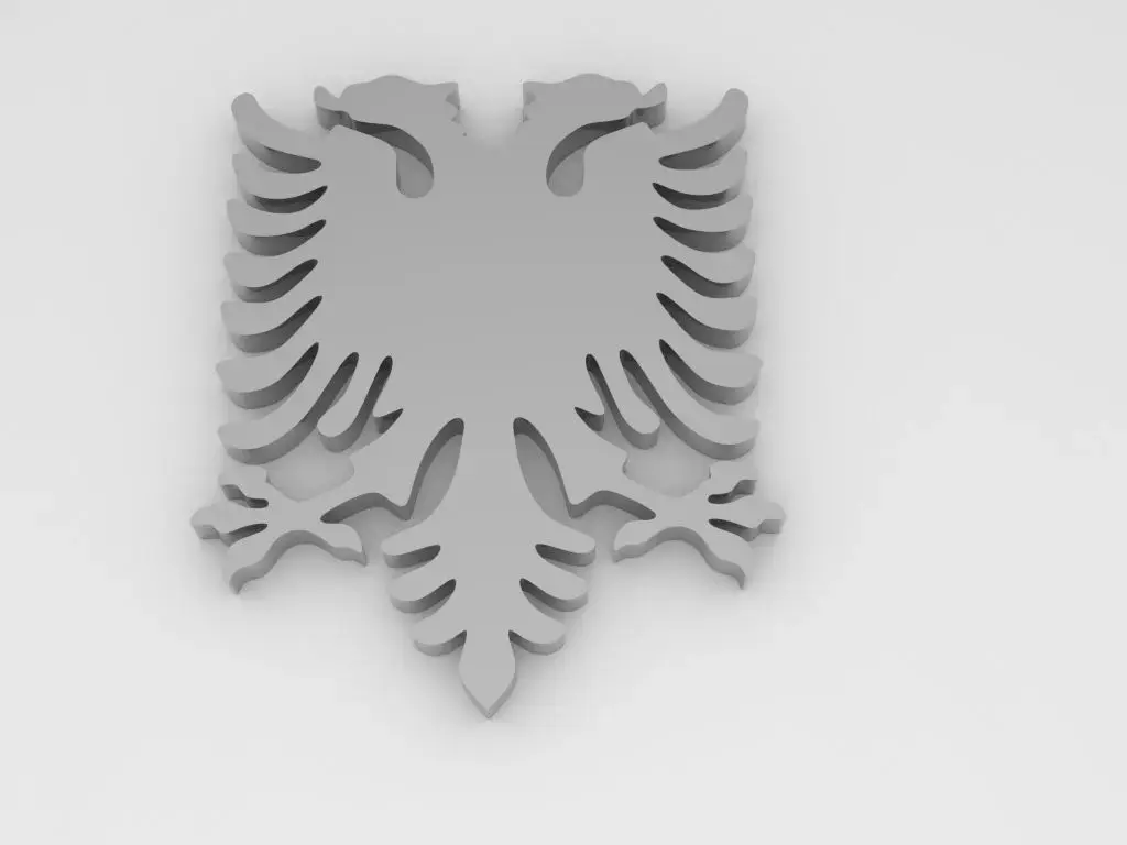 albania eagle for pendant or part 3D print model