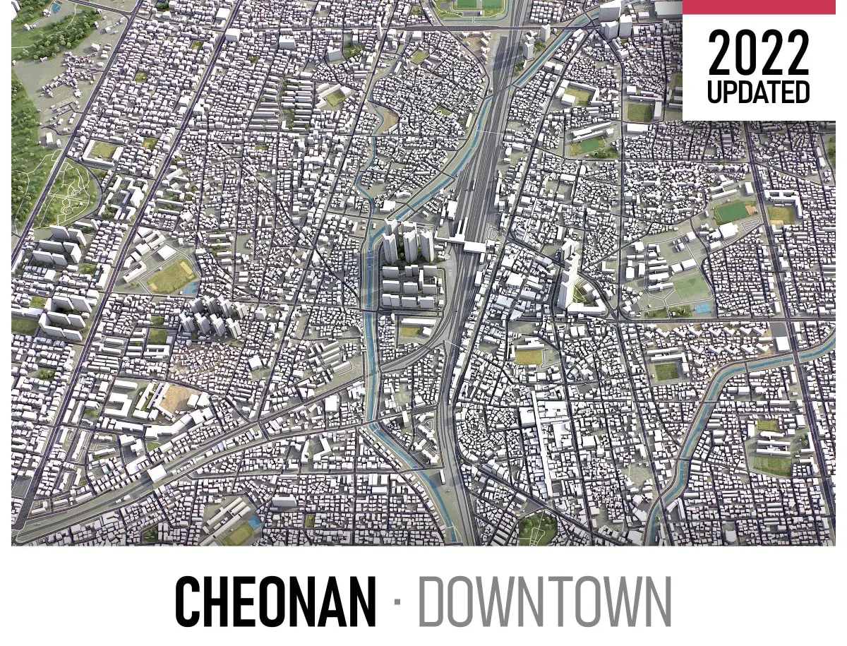 Cheonan Low-poly 3D model