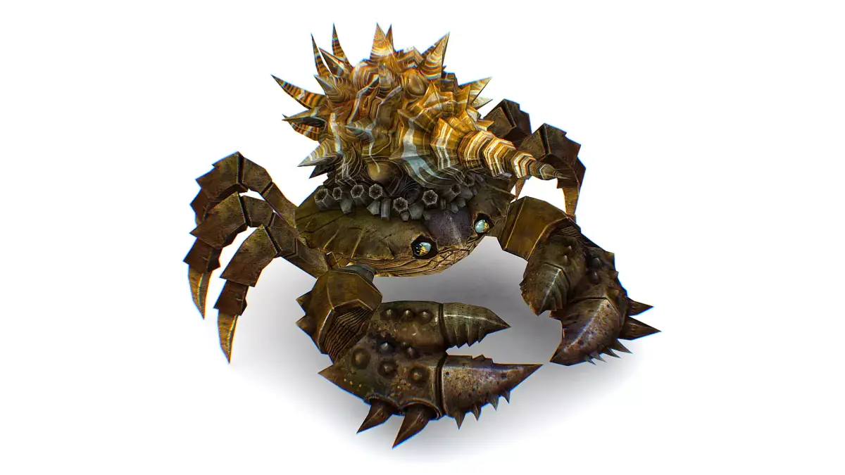 Brown Giant Crab Shell Crayfish Arthropods Sea Animal Low-poly 3D model purchase