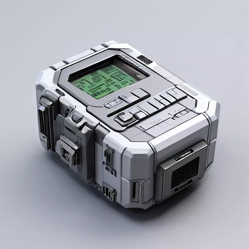 SciFi Portable Device Game Asset Low-poly 3D model
