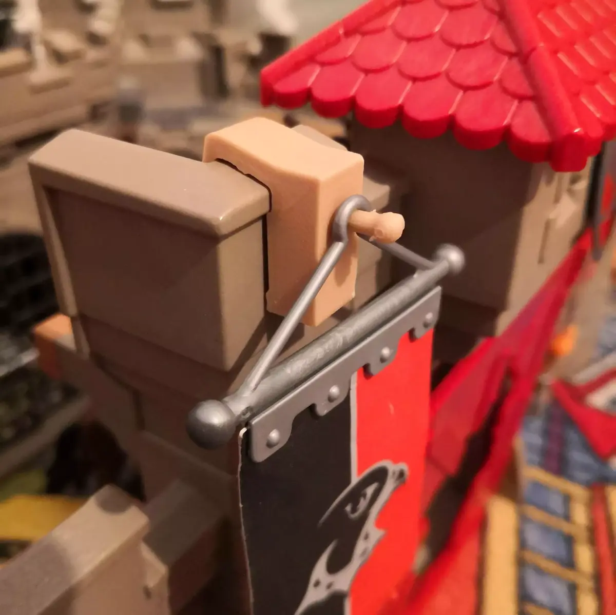 Castle flag holder for Playmobil 3D print model