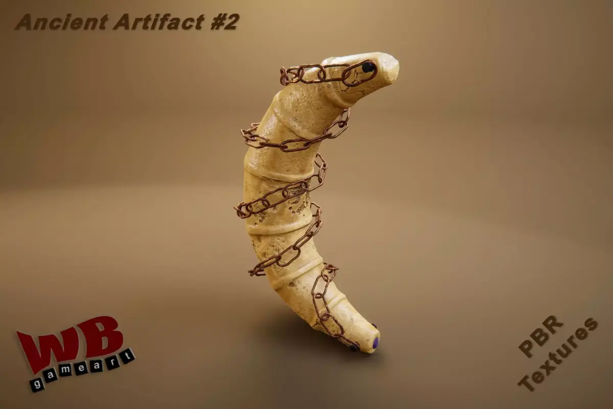 Ancient Artifact 2 Low-poly 3D model