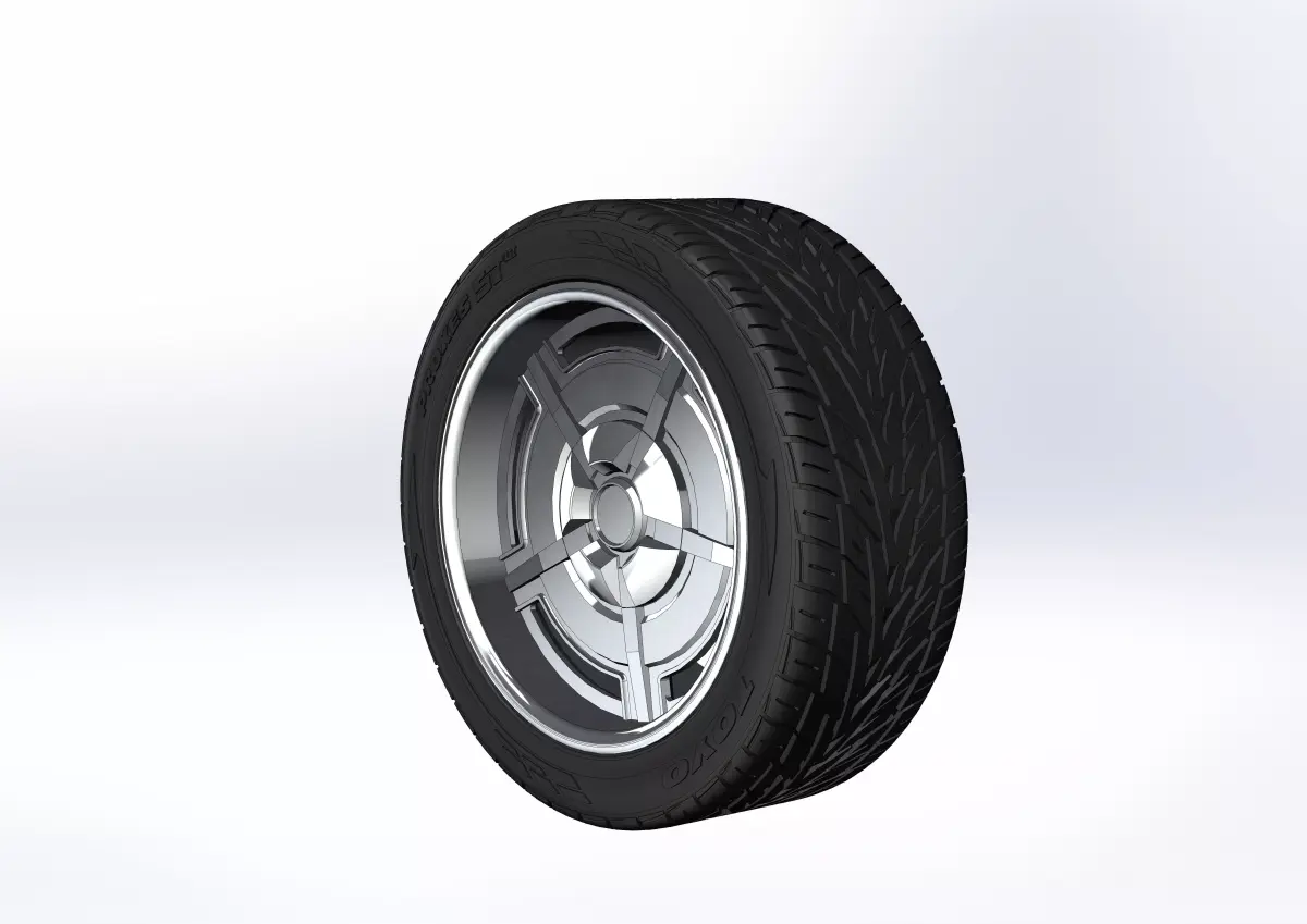 Custom wheels Raceline C10 for your scale model 3D print model