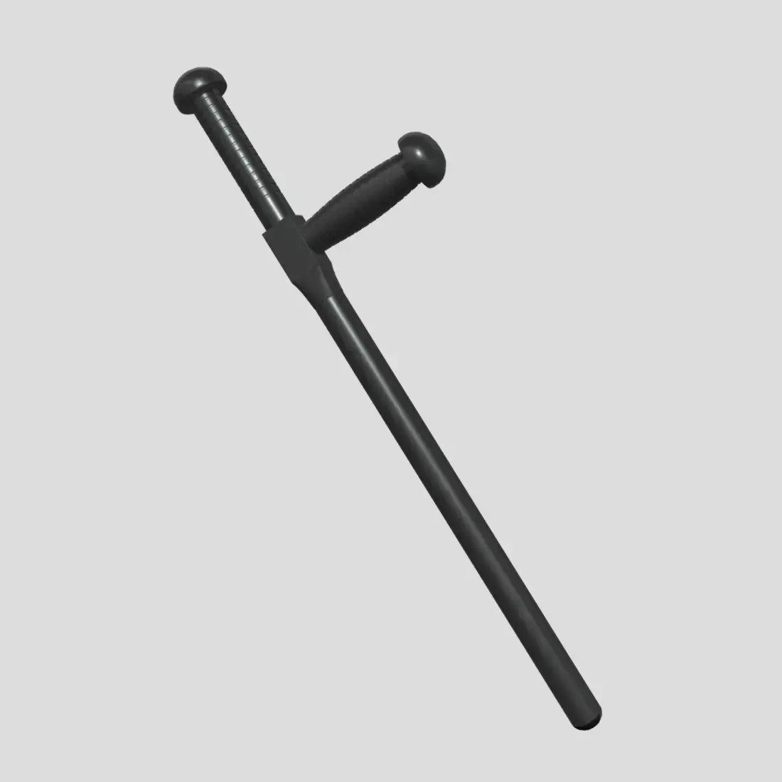 Police Baton 2 Low-poly 3D model