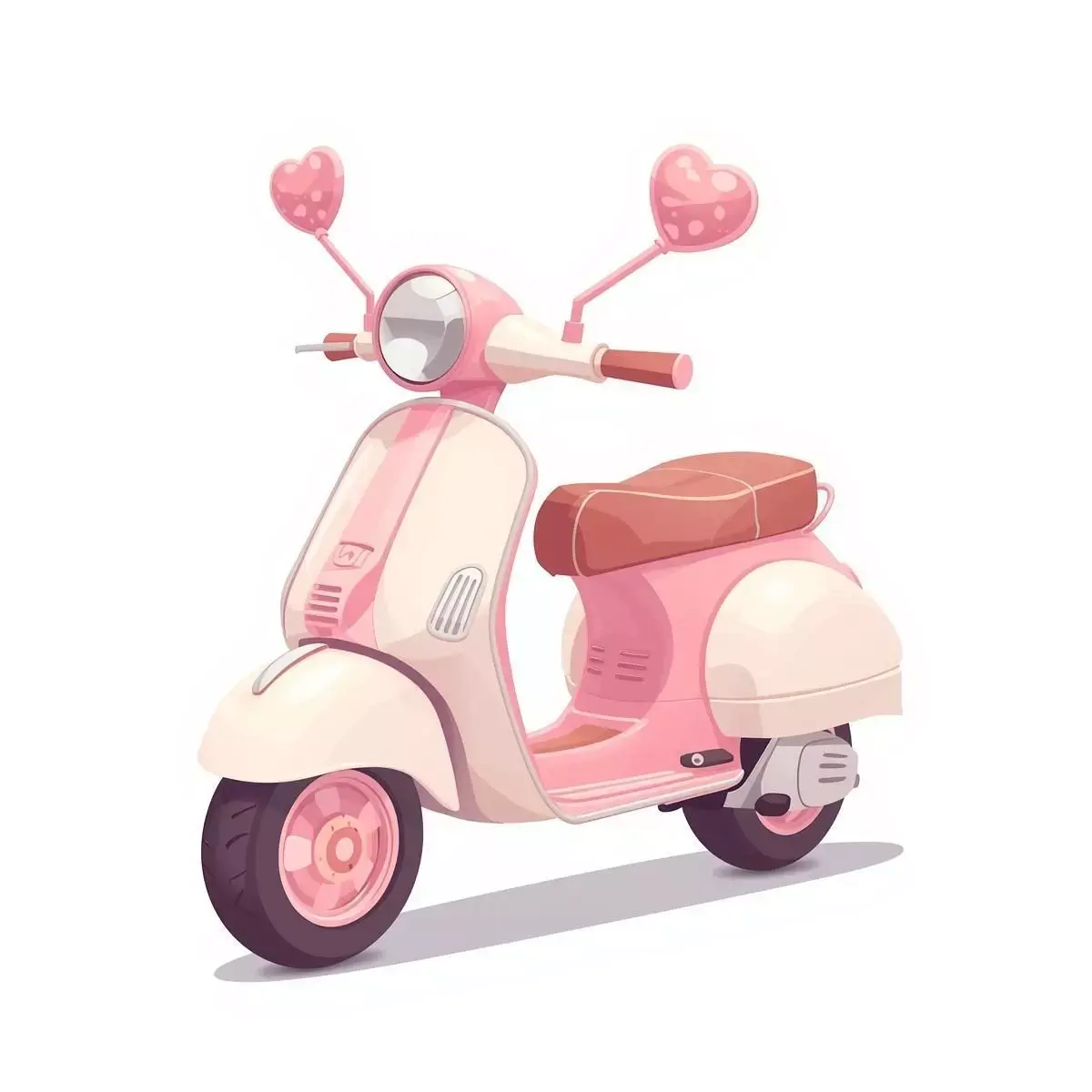 Stylized 3D Valentine Scooter Model Low-poly 3D model purchase