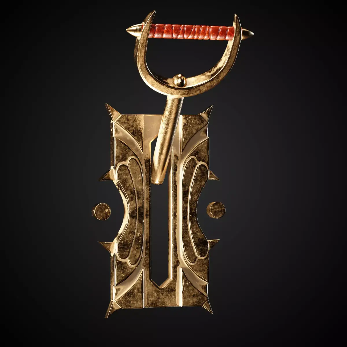 Mechanical Lever Game Ready 4k Textures Blende Free 3D model purchase