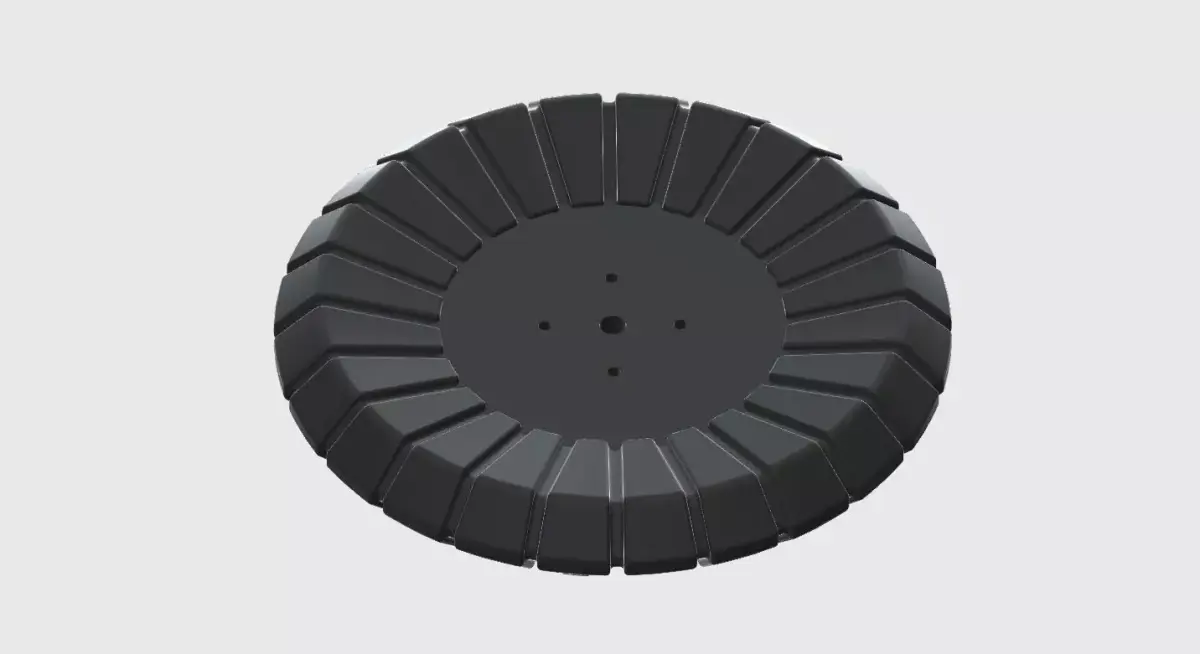 Beechcraft King air Trim Wheel 3D print model
