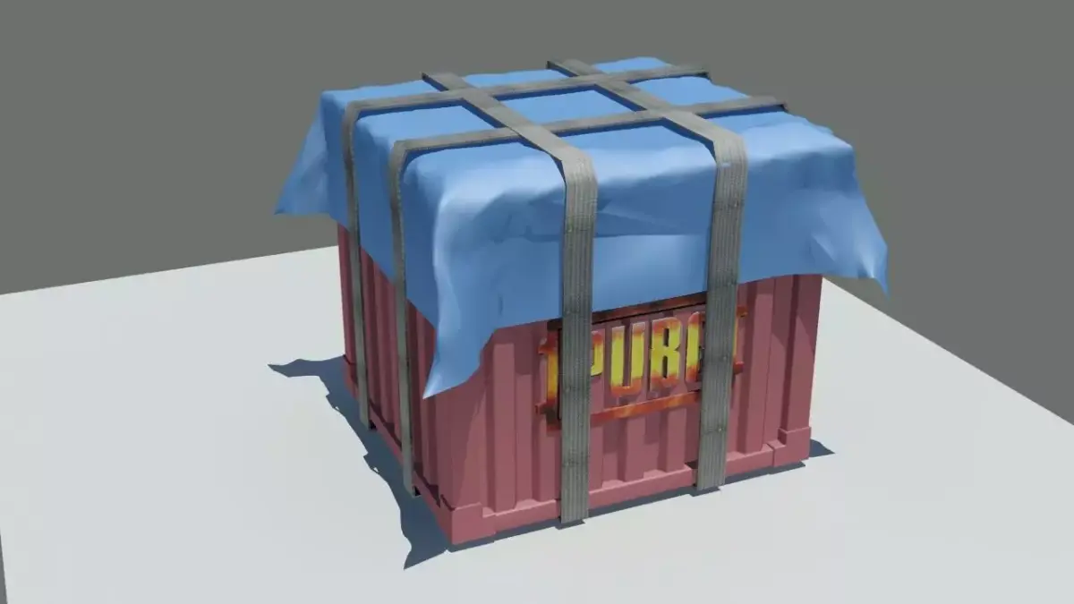 Pubg Airdrop Free low-poly 3D model