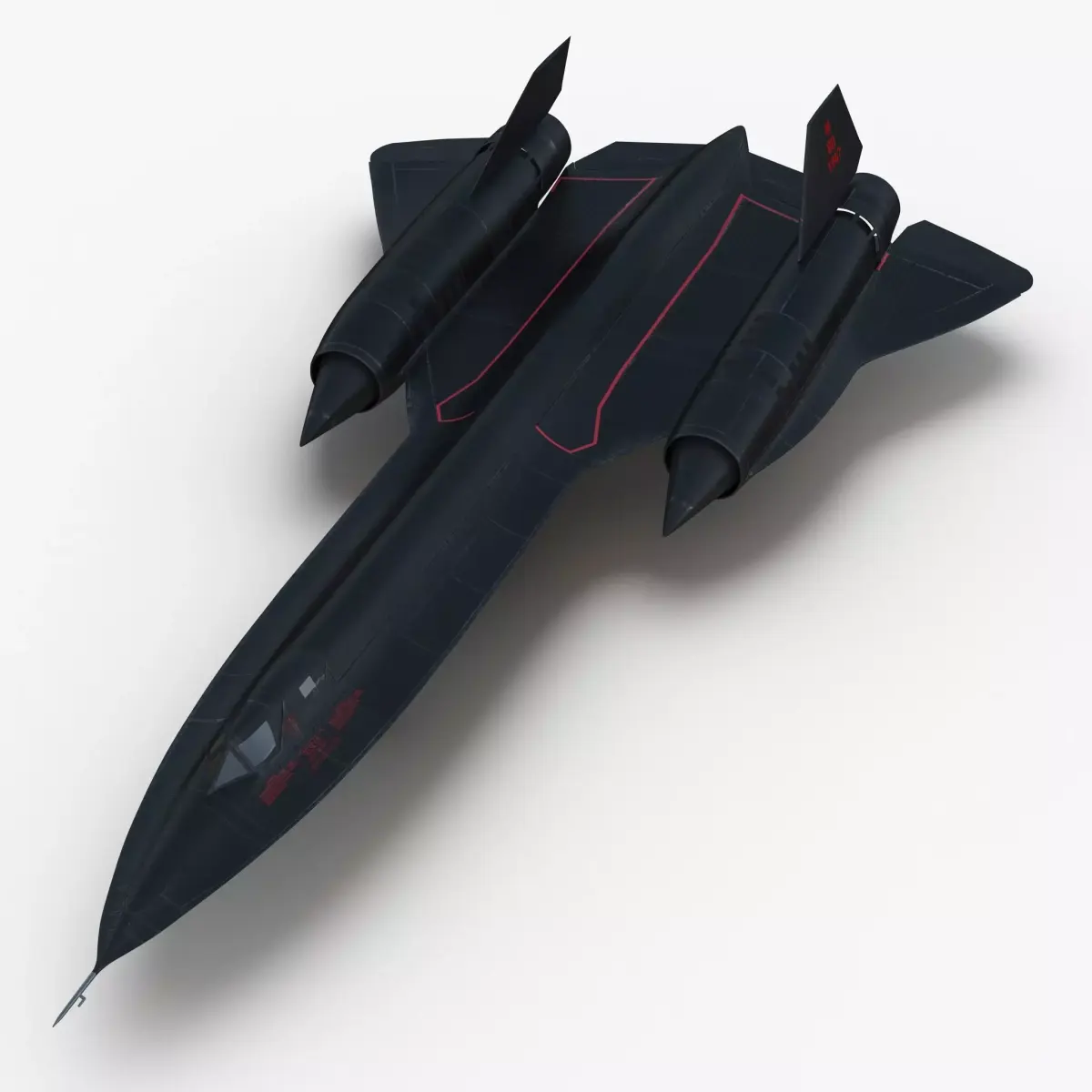 Lockheed SR-71 Blackbird Low-poly 3D model shop