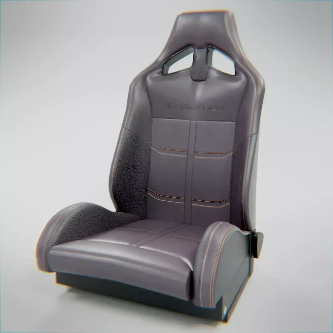Car Seat Free low-poly 3D model purchase