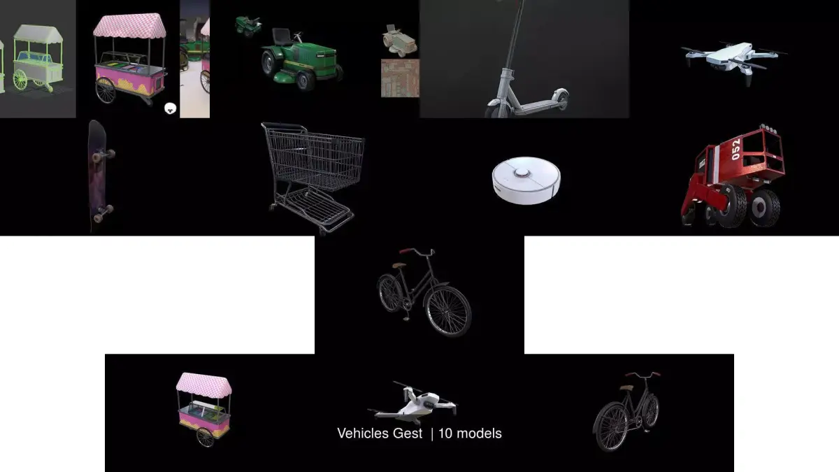 Vehicles Gest  3D Model Pack