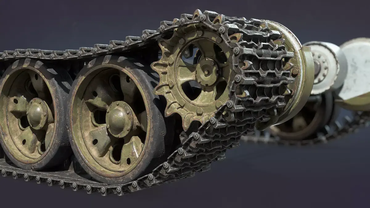 T-55 Tank Chassis 3D model