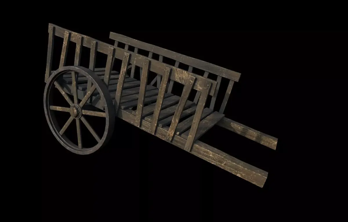 Gothic tumbril B 3D model