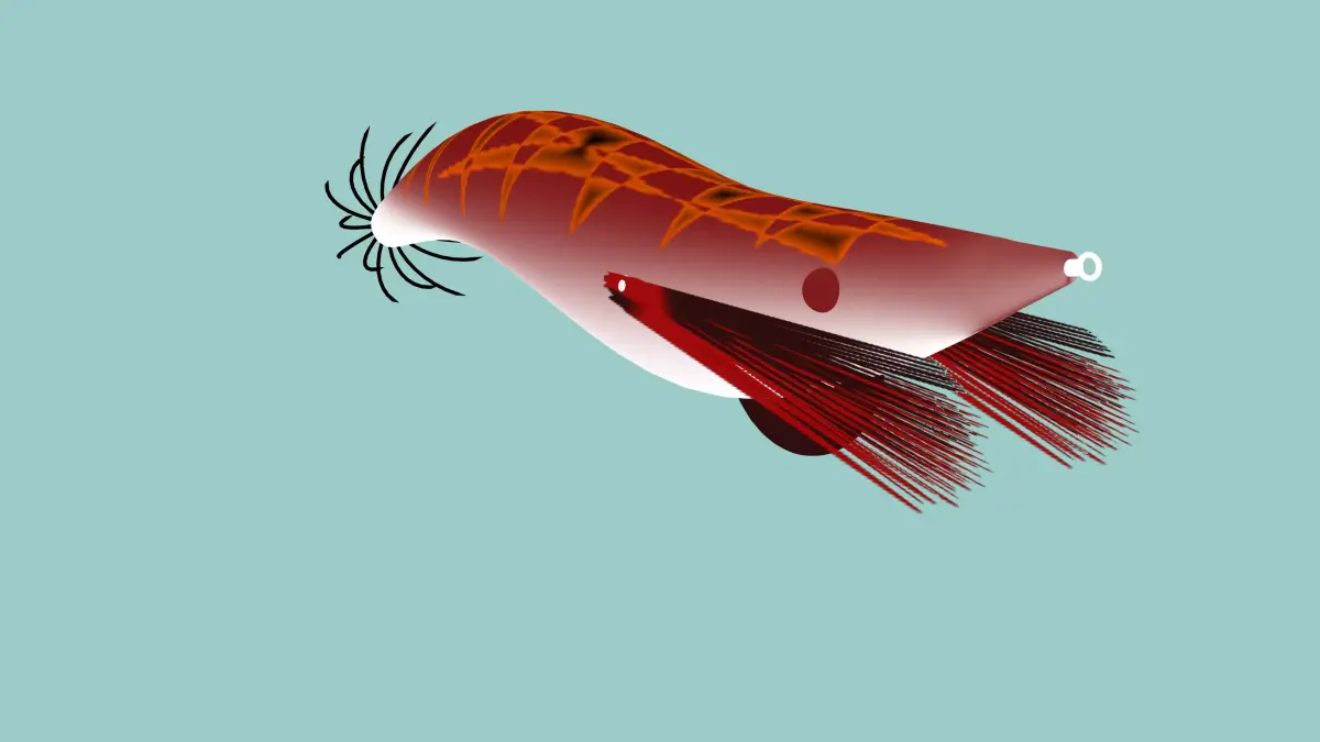 the killer of squid jig Low-poly 3D model