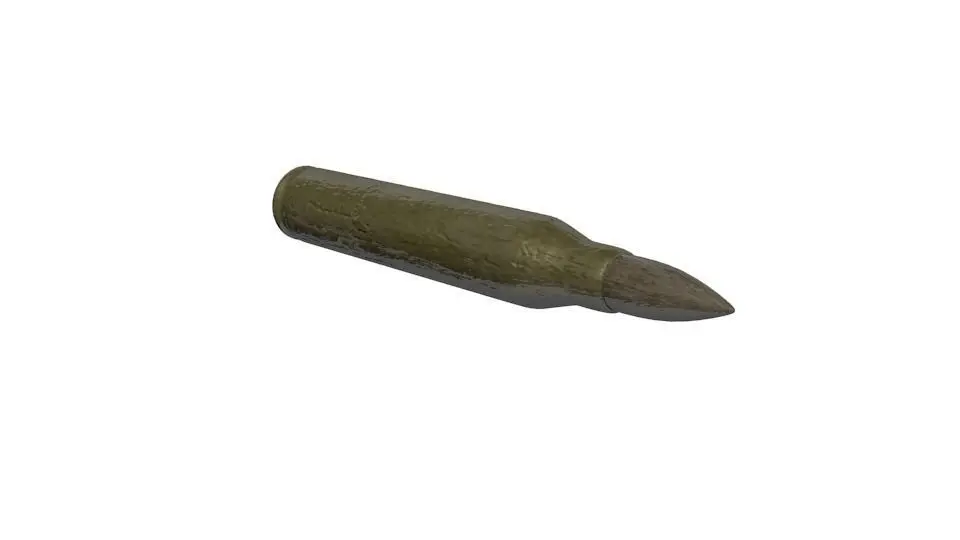 50 Caliber Bullet 3D model