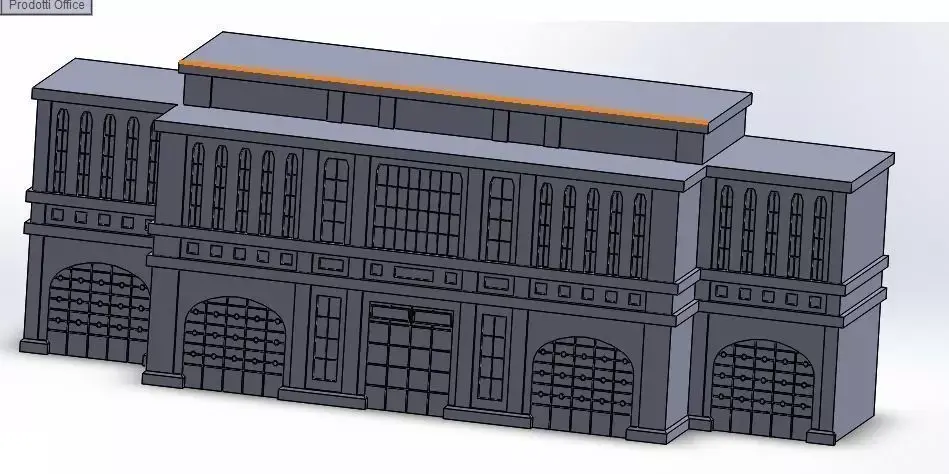 Train Station - H0 3D print model