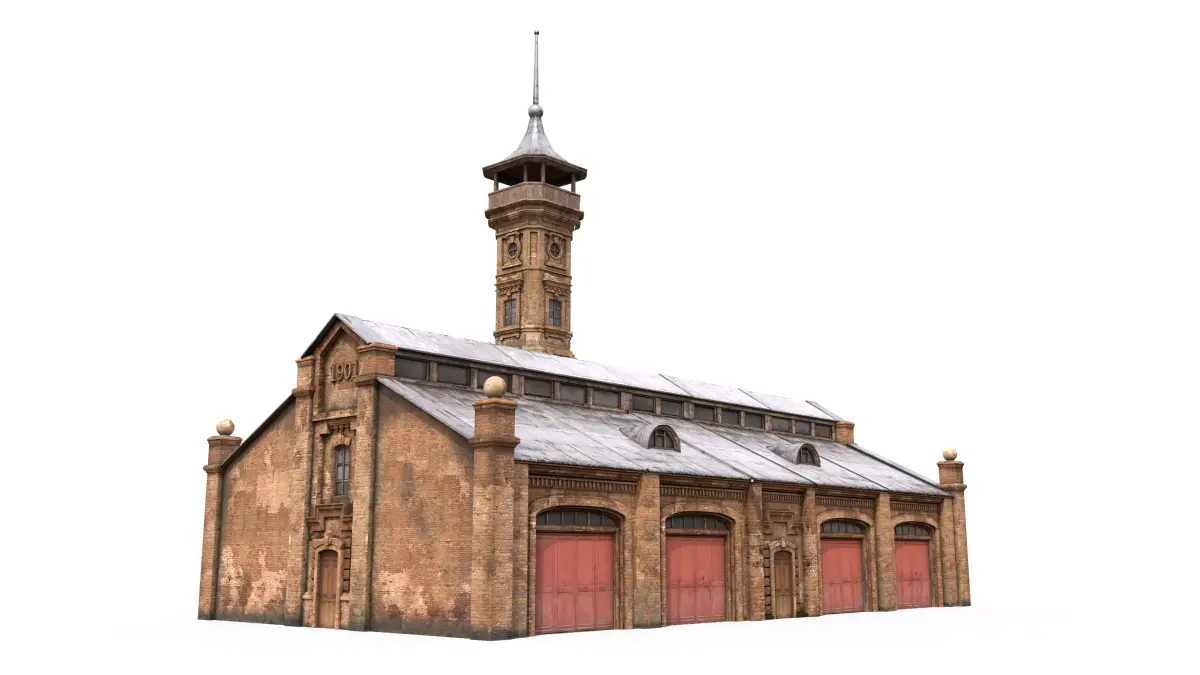 Old Fire Department 3D model