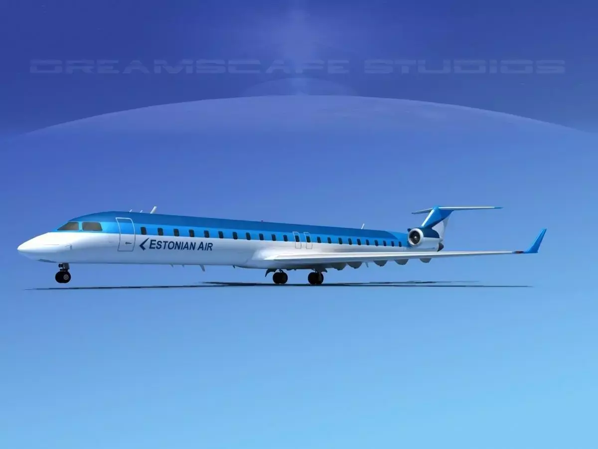 Bombardier CRJ900 Estonian Air 3D model