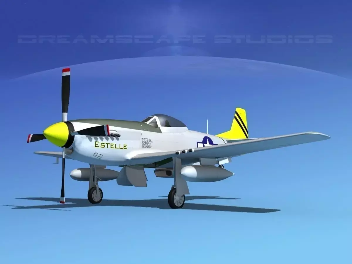 P-51D Mustang Estelle 3D model