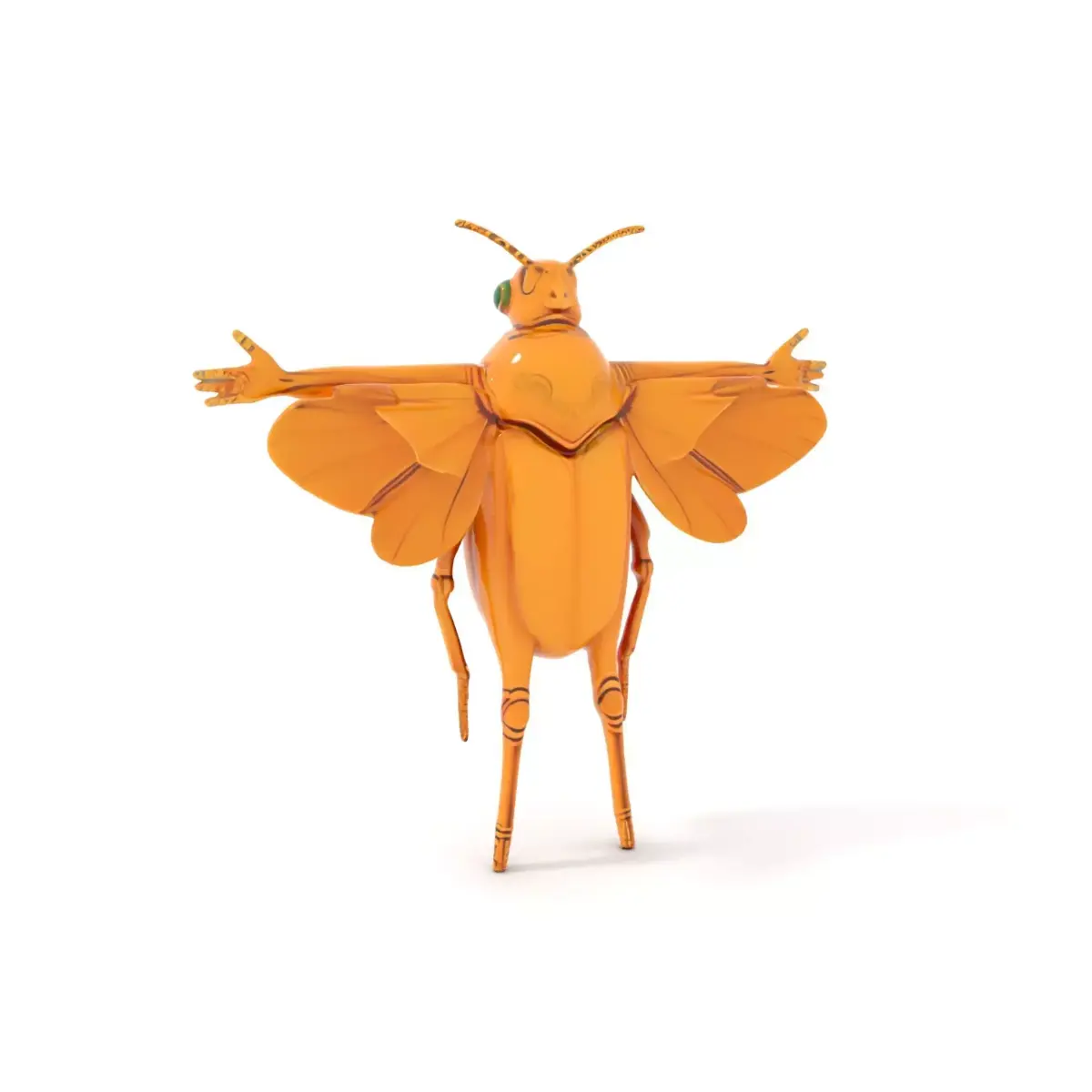 Golden Beetle Fantasy model pack Low-poly 3D model