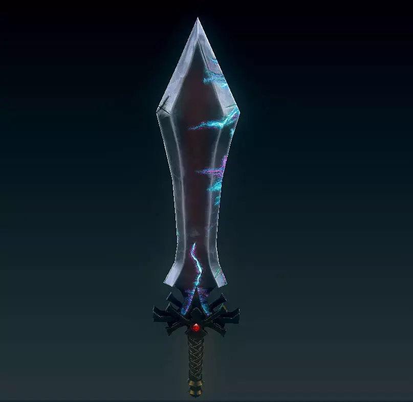 Sword PBR Gameready Stylized Low-poly 3D model