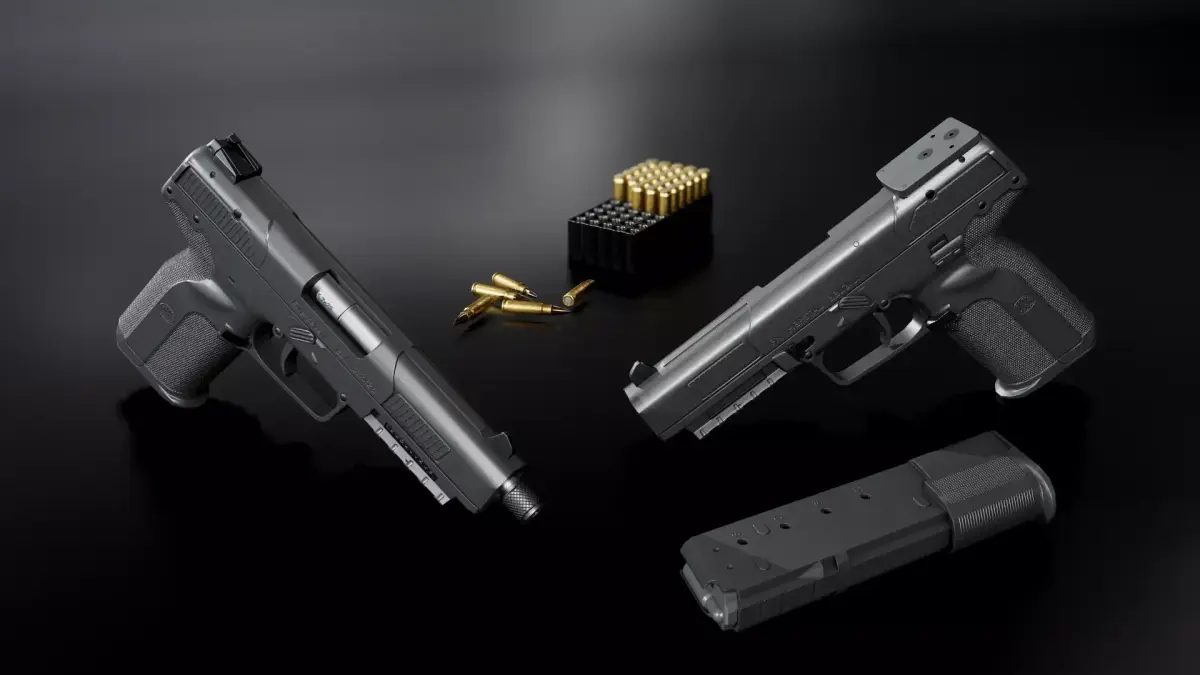FN Five-Seven MK2 Handgun Low-poly 3D model