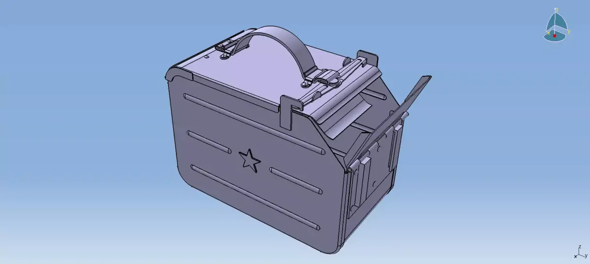 Ammunition Box DShK DShKM NSVT NSV KORD 3D model