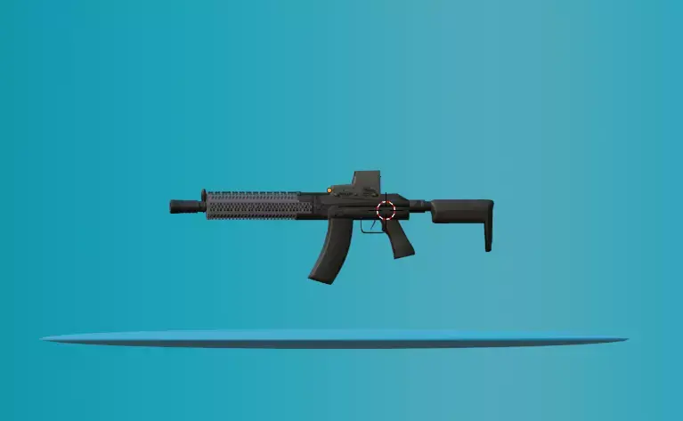 Ak 105 alpha model gun   Low-poly 3D model